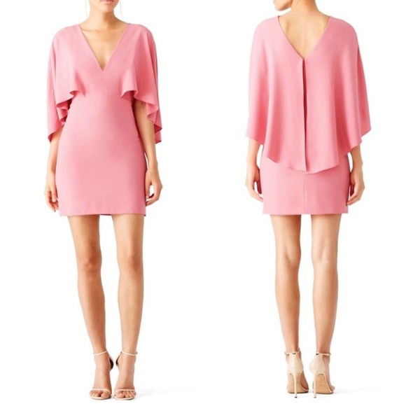 Halston Heritage Mini Dress in Pink - Picture 1 of 7